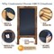 HBCY Creations A-Frame Chalkboard / Sidewalk Chalkboard Sign with Eraser / Large Sturdy Sandwich Board / A Frame Restaurant Message Board